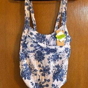 Berlook Blue Floral Swimsuit
